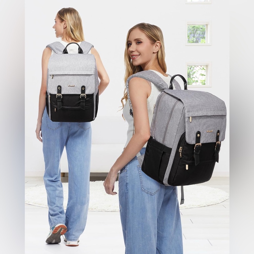 LOVEVOOK Travel Laptop Backpack • Anti-Theft • Waterproof • Carry-On Approved - Picture 2 of 8